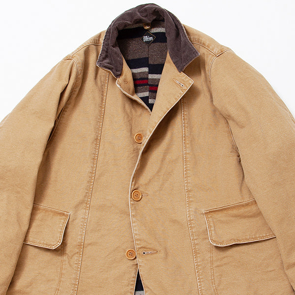 UTICA FIELD COAT / COTTON DUCK × WOOL BLANKET LINER / KHAKI BIO-WASH