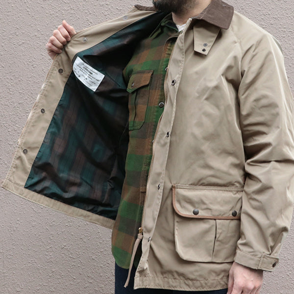 GALE HUNTER COAT / HIGH DENSITY ESTER GABARDINE / BEIGE KHAKI