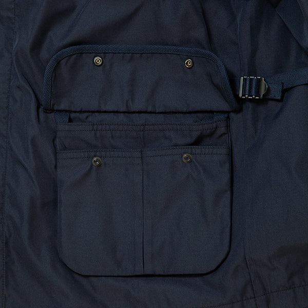 GALE HUNTER COAT / HIGH DENSITY ESTER GABARDINE / NAVY