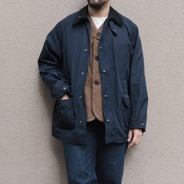 GALE HUNTER COAT / HIGH DENSITY ESTER GABARDINE / NAVY