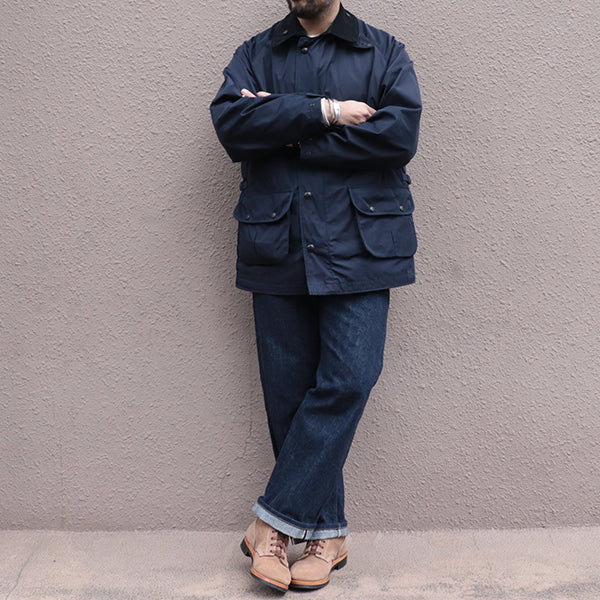 GALE HUNTER COAT / HIGH DENSITY ESTER GABARDINE / NAVY