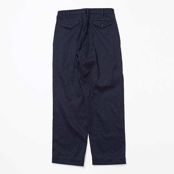 2 TUCK DESERT SLACKS / DOBBY TWILL / NAVY