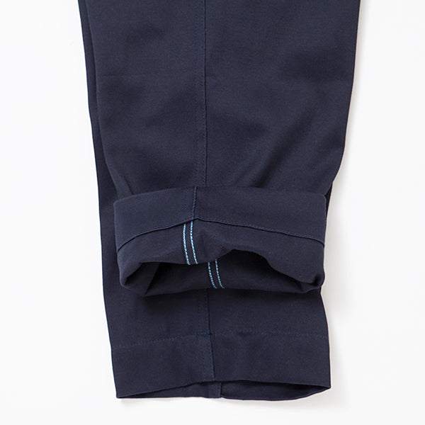 2 TUCK DESERT SLACKS / DOBBY TWILL / NAVY