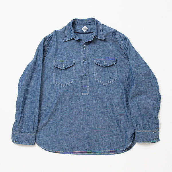 NAVY PULLOVER SHIRT / BLUE CHAMBRAY