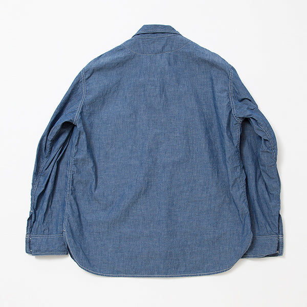 NAVY PULLOVER SHIRT / BLUE CHAMBRAY