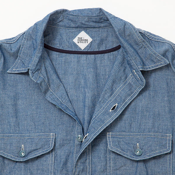 NAVY PULLOVER SHIRT / BLUE CHAMBRAY