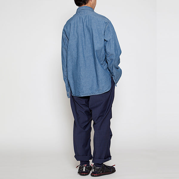 NAVY PULLOVER SHIRT / BLUE CHAMBRAY