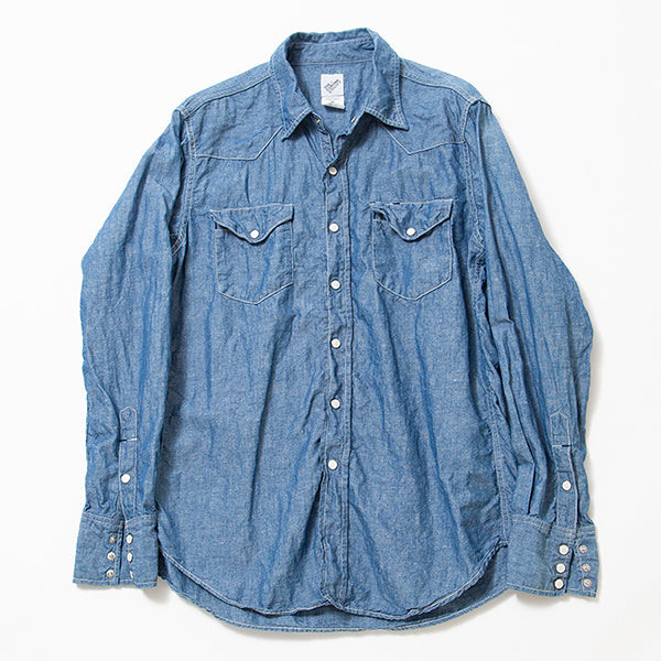 LONE STAR SHIRT / COTTON CHAMBRAY / BLUE