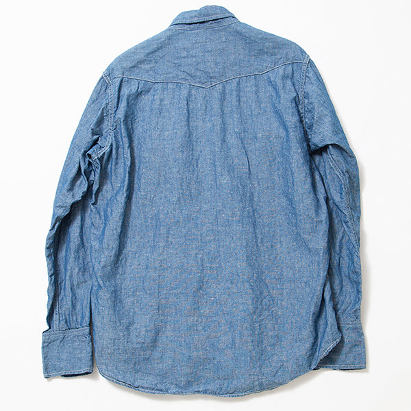 LONE STAR SHIRT / COTTON CHAMBRAY / BLUE