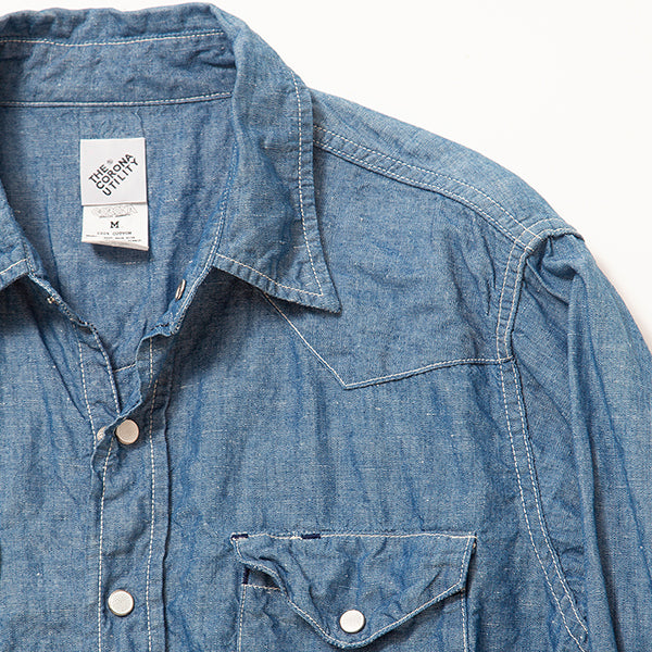 LONE STAR SHIRT / COTTON CHAMBRAY / BLUE