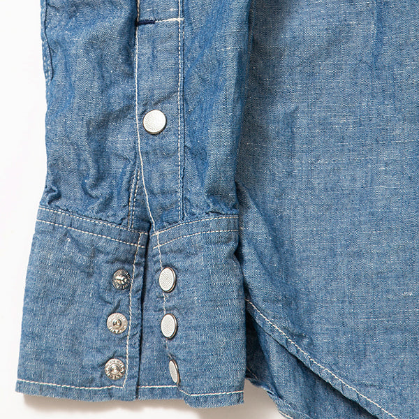 LONE STAR SHIRT / COTTON CHAMBRAY / BLUE