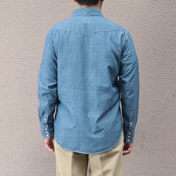 LONE STAR SHIRT / COTTON CHAMBRAY / BLUE