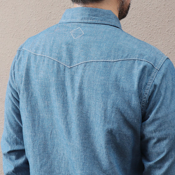 LONE STAR SHIRT / COTTON CHAMBRAY / BLUE