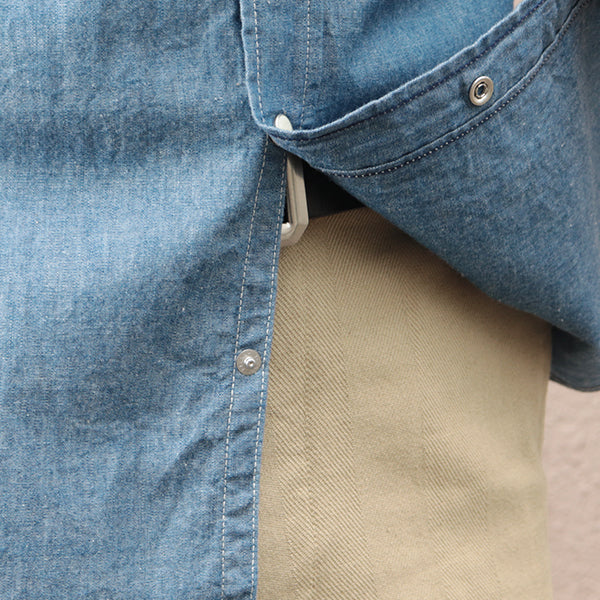 LONE STAR SHIRT / COTTON CHAMBRAY / BLUE