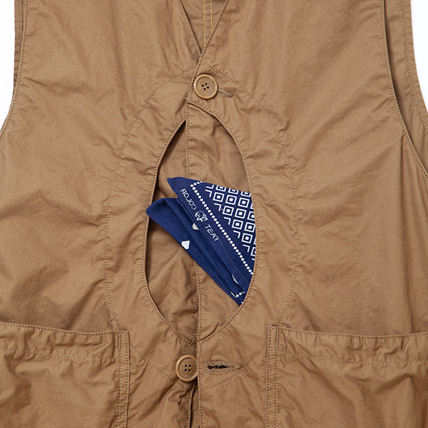 GAME VEST / COTTON TWILL LIGHT / KHAKI