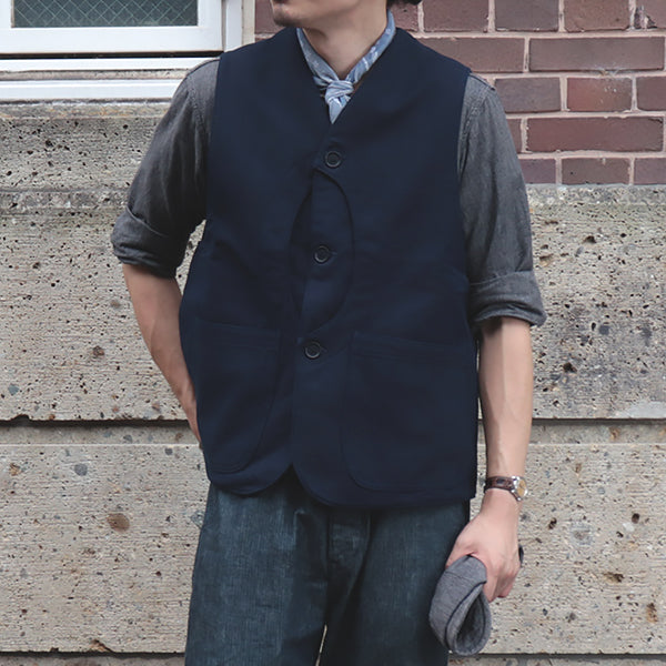 GAME VEST / HUNTING DOBBY CLOTH / NAVY