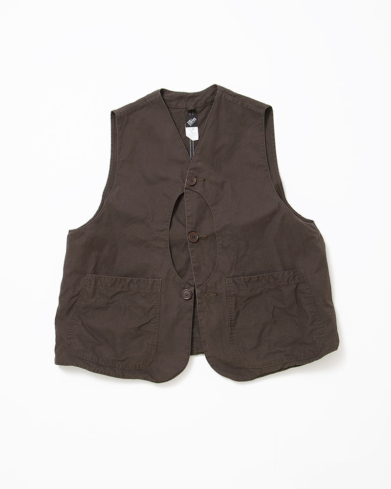 COTTON COMBED YARN GABARDINE / CHOCOLATE BROWN