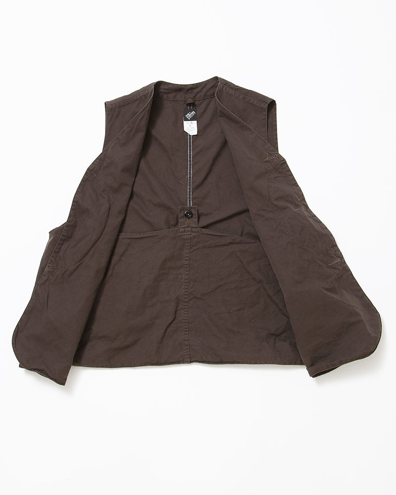 COTTON COMBED YARN GABARDINE / CHOCOLATE BROWN