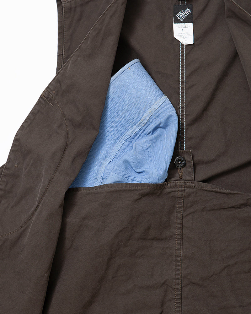 COTTON COMBED YARN GABARDINE / CHOCOLATE BROWN
