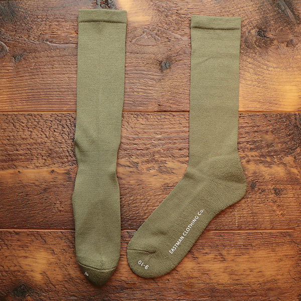 1942 MODEL 2 PAIR PACK WOOL SOCKS / OLIVE