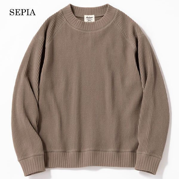 WAFFLE MID-NECK SHIRT