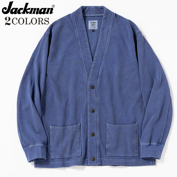 FADED SWEAT CARDIGAN / PIGMENT DYE