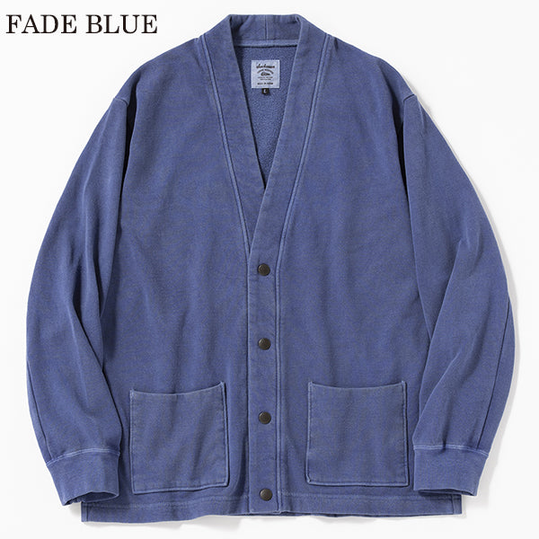 FADED SWEAT CARDIGAN / PIGMENT DYE