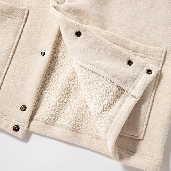 BIG LOOP COLLARLESS JACKET