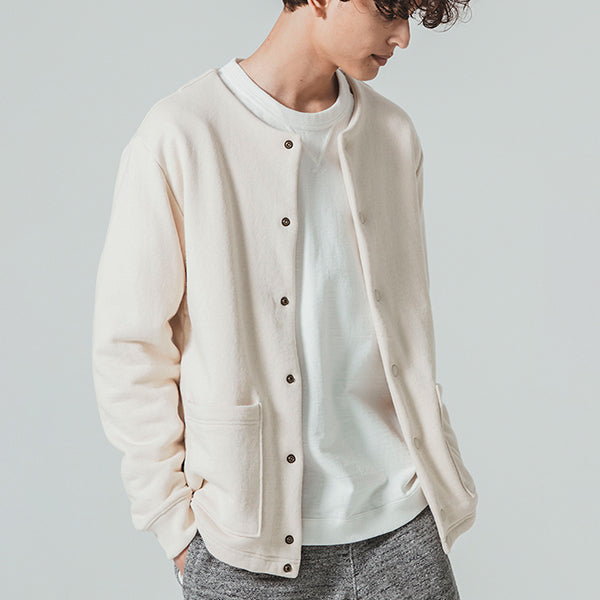 BIG LOOP COLLARLESS JACKET