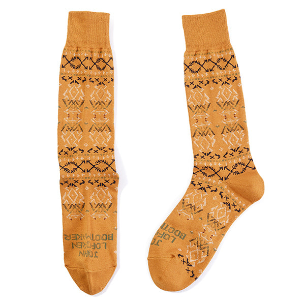 10" BOOTS SOCKS / NATIVE AMERICAN / CROSSED ARROWS