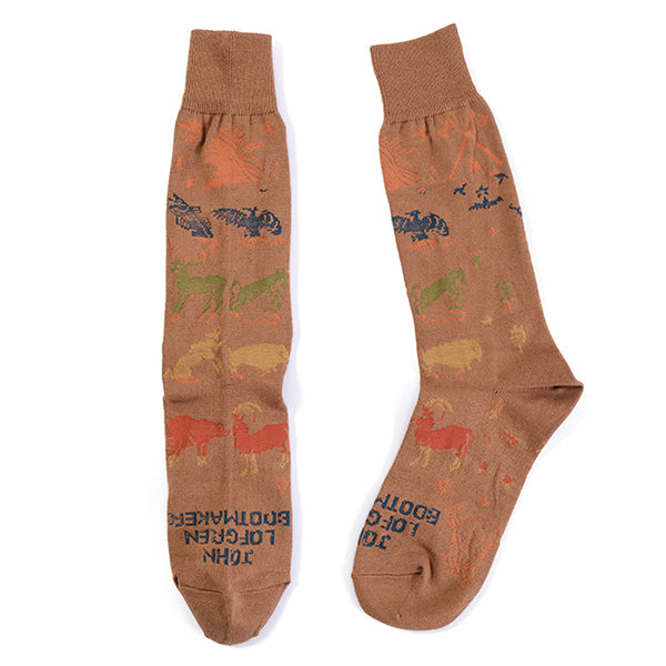 10" BOOTS SOCKS / NATIVE AMERICAN / HAPPY HUNTING GROUND