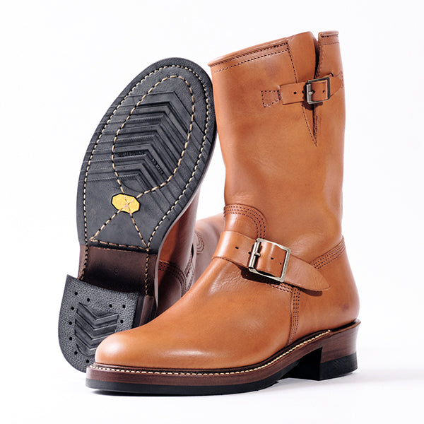 WABASH ENGINEER BOOTS / BADALASSI CARLO LEATHER / COGNAC