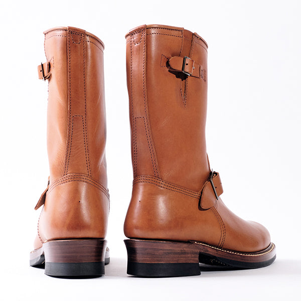 WABASH ENGINEER BOOTS / BADALASSI CARLO LEATHER / COGNAC