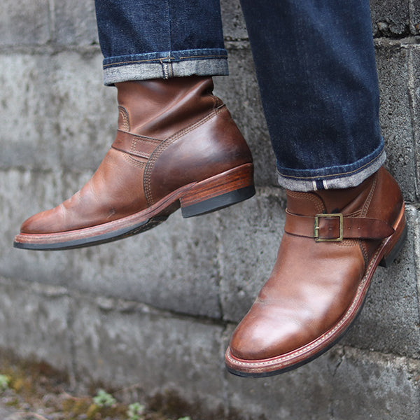 WABASH ENGINEER BOOTS / HORWEEN LEATHER CXL / NATURAL