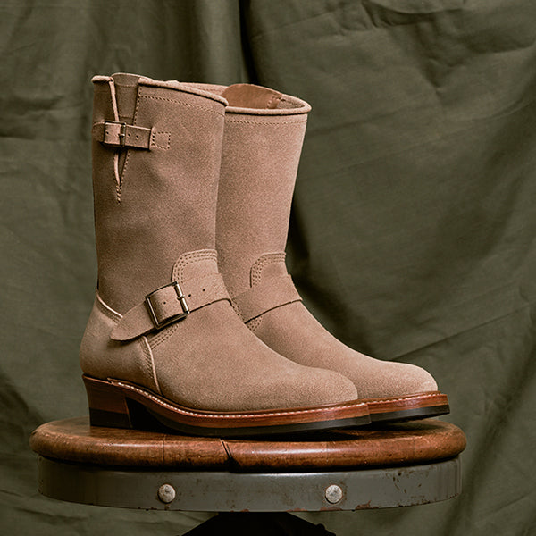 WABASH ENGINEER BOOTS / HORWEEN LEATHER CXL / NATURAL ROUGHOUT