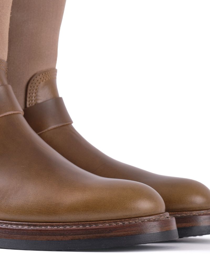 PRE-ORDER 2026 / CHRISTMAS 2026 LIMITED EDITION / WABASH ENGINEER BOOTS / HORWEEN LEATHER CXL / NATURAL ROUGHOUT × DARK OLIVE