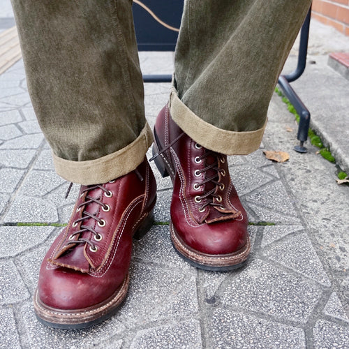 PRE-ORDER 2024 / DONKEY PUNCHER BOOTS / HORWEEN LEATHER CXL / BURGUNDY