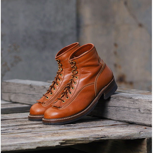 PRE-ORDER 2024 / DONKEY PUNCHER BOOTS / BADALASSI CARLO LEATHER COGNAC