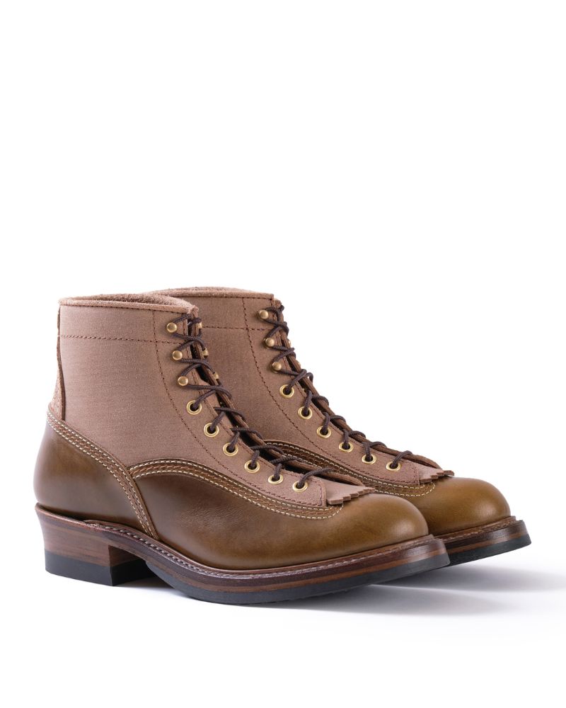 PRE-ORDER 2026 / CHRISTMAS 2026 LIMITED EDITION / DONKEY PUNCHER BOOTS / HORWEEN LEATHER CXL / NATURAL ROUGHOUT × DARK OLIVE