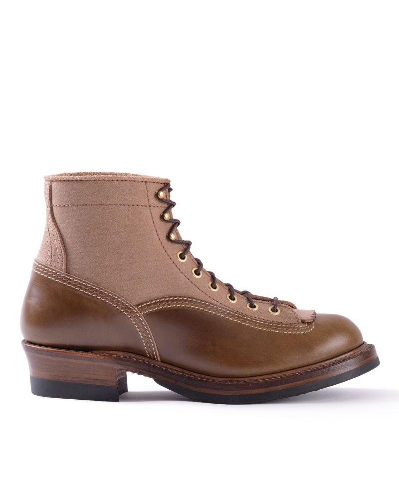 PRE-ORDER 2026 / CHRISTMAS 2026 LIMITED EDITION / DONKEY PUNCHER BOOTS / HORWEEN LEATHER CXL / NATURAL ROUGHOUT × DARK OLIVE