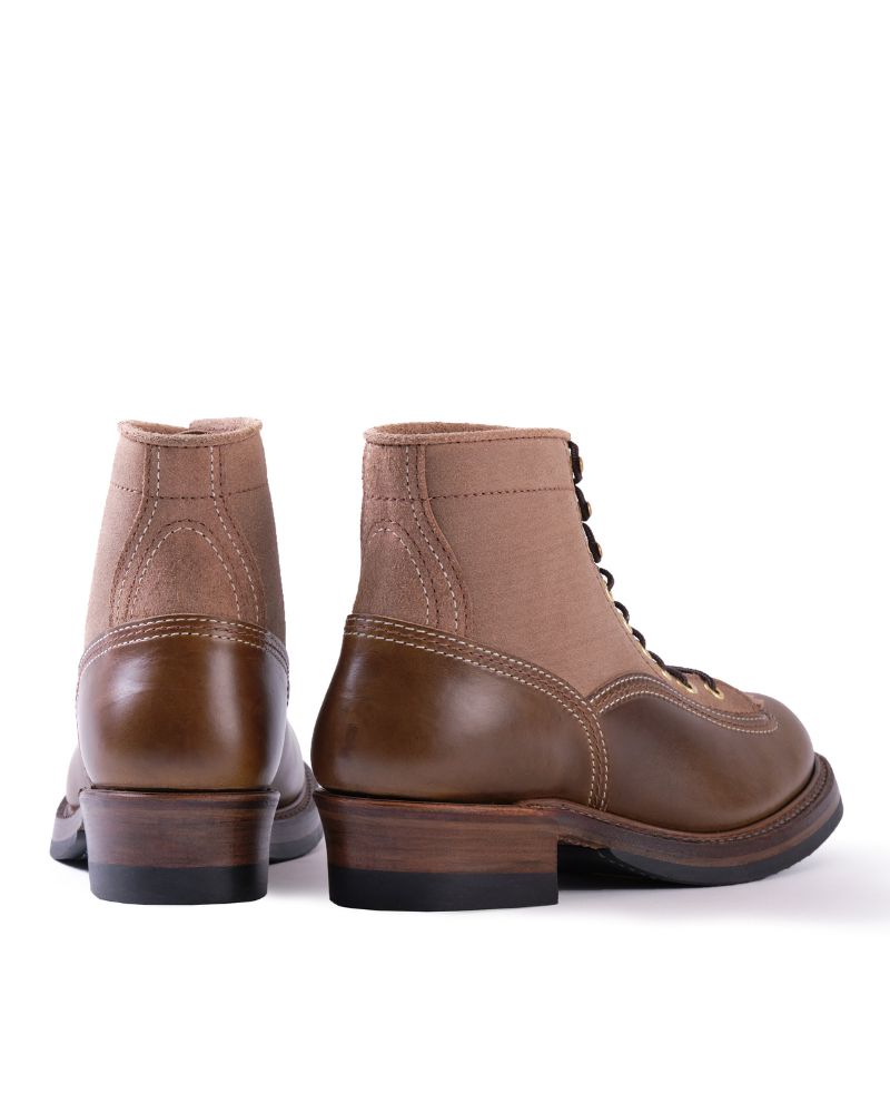 PRE-ORDER 2026 / CHRISTMAS 2026 LIMITED EDITION / DONKEY PUNCHER BOOTS / HORWEEN LEATHER CXL / NATURAL ROUGHOUT × DARK OLIVE