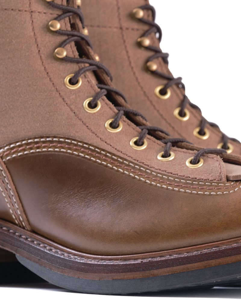 PRE-ORDER 2026 / CHRISTMAS 2026 LIMITED EDITION / DONKEY PUNCHER BOOTS / HORWEEN LEATHER CXL / NATURAL ROUGHOUT × DARK OLIVE