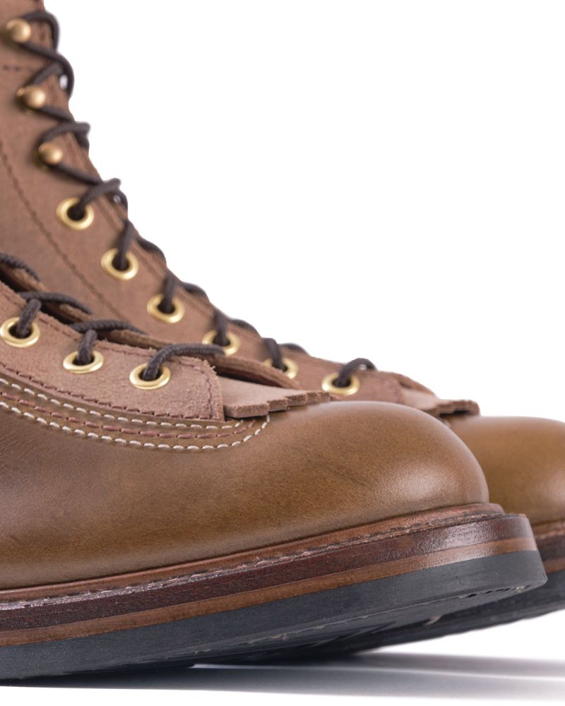 PRE-ORDER 2026 / CHRISTMAS 2026 LIMITED EDITION / DONKEY PUNCHER BOOTS / HORWEEN LEATHER CXL / NATURAL ROUGHOUT × DARK OLIVE