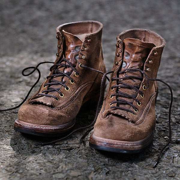 DONKEY PUNCHER BOOTS / HORWEEN LEATHER CXL / NATURAL ROUGHOUT