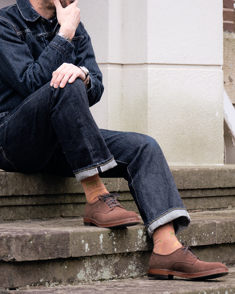 PRE-ORDER 2026 / WAYFARER DERBY SHOES / JAPANESE SUEDE / SADDLE BROWN