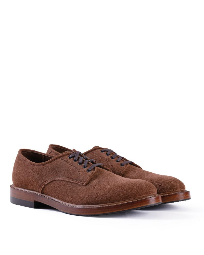 PRE-ORDER 2026 / WAYFARER DERBY SHOES / JAPANESE SUEDE / SADDLE BROWN