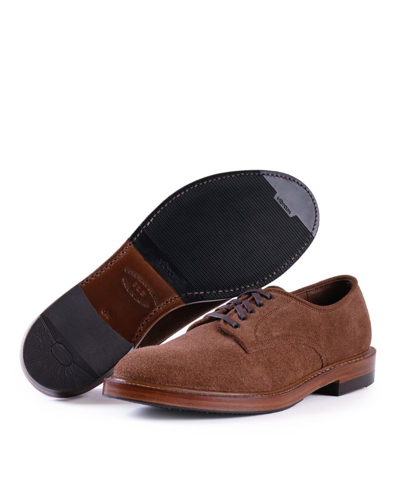 PRE-ORDER 2026 / WAYFARER DERBY SHOES / JAPANESE SUEDE / SADDLE BROWN