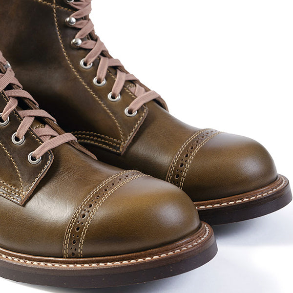 COMBAT BOOTS / HORWEEN LEATHER CXL / DARK OLIVE