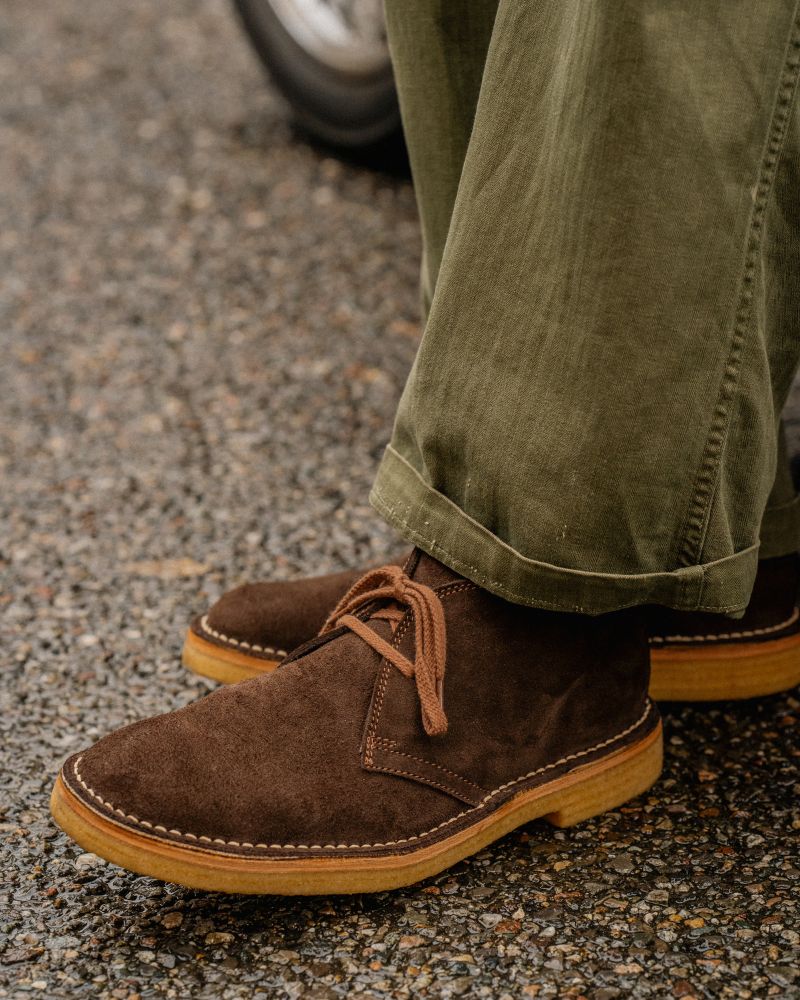 MILITARY DESERT BOOTS / JAPANESE SUEDE / DARK BROWN