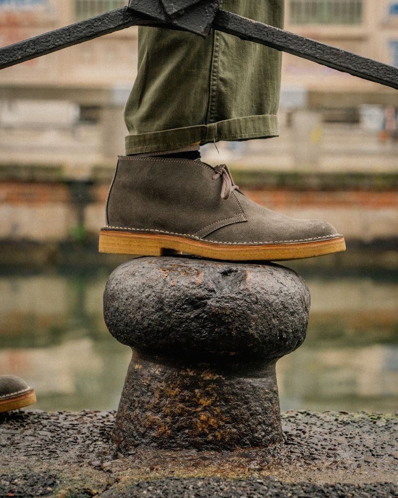 MILITARY DESERT BOOTS / JAPANESE SUEDE / GRAY